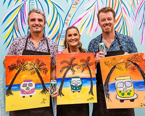 Paint and Sip Team Building Events Pinot & Picasso